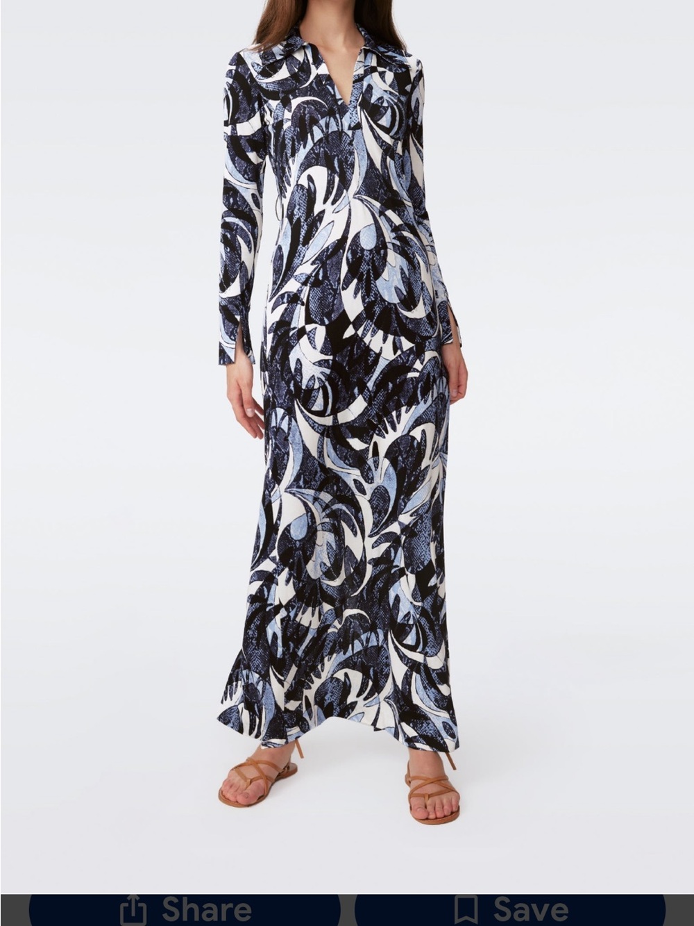 DVF Caprera maxi dress M